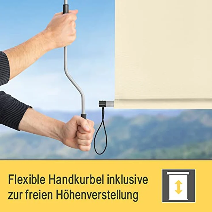 Sol Royal Senkrechtmarkise SolVision MS5 160x250 cm beige – Bild 10