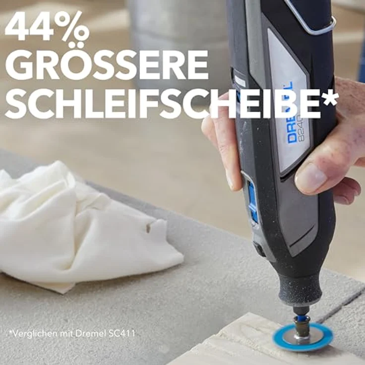 DREMEL MAX Hochleistungs-Schleifscheibe SC411DM, 3 Aluminiumoxid-Schleifscheiben, 3,2 mm Durchmesser, für Holz, Kunststoff und Metall, langlebig und verschleißfest – Bild 5