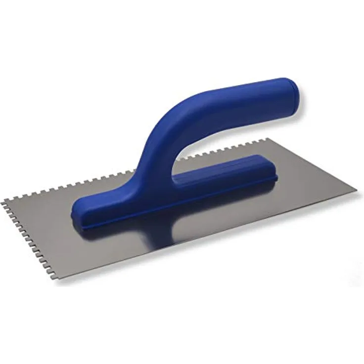 DEWEPRO® Zahnkelle - Zahnspachtel - Glättekelle gezahnt - Zahnung: 4x4mm - Modell LIGHT - Zahnglättekelle - Zahnglätter
