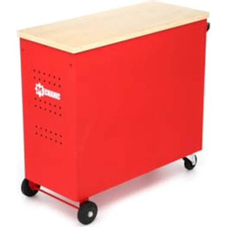 GEDORE red Werkstattwagen MECHANIC PLUS mit 6 Schubladen mit massiver Holzplatte – Bild 3