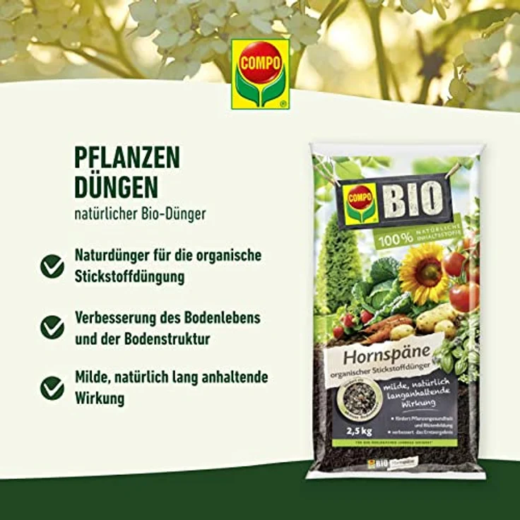 Compo Bio Hornspäne Compo 12611 2,5kg Hsp 2.5 – Bild 3