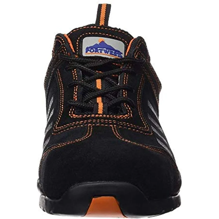 Portwest FW34 Steelite Lusum Sicherheits-Trainer S1P HRO, hitzebeständige Gummi-Laufsohle, Stahlkappe, Orange, Gr. 45 – Bild 7