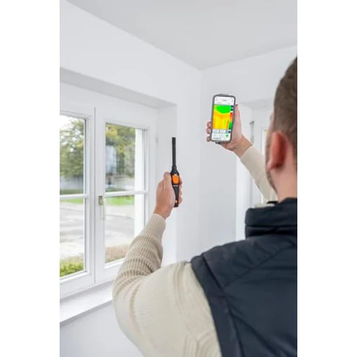 Testo 860i Schimmel-Set, Luftfeuchtemessgerät mit Wärmebildkamera und Hygrometer, 0% rF - 100% rF, inklusive Transporttasche – Bild 8