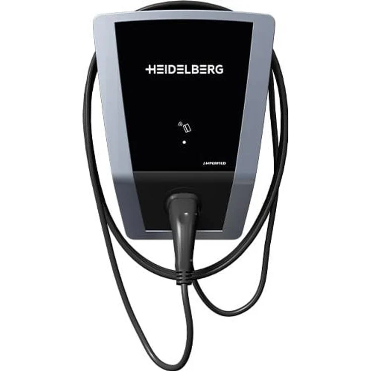 Amperfied Heidelberg Wallbox Connect Business, Elektroauto Ladestation mit bis 11 kW Ausgangsleistung, 5 m Kabel, RFID-Kartenautorisierung, MID-Energiezähler, blau – Bild 1