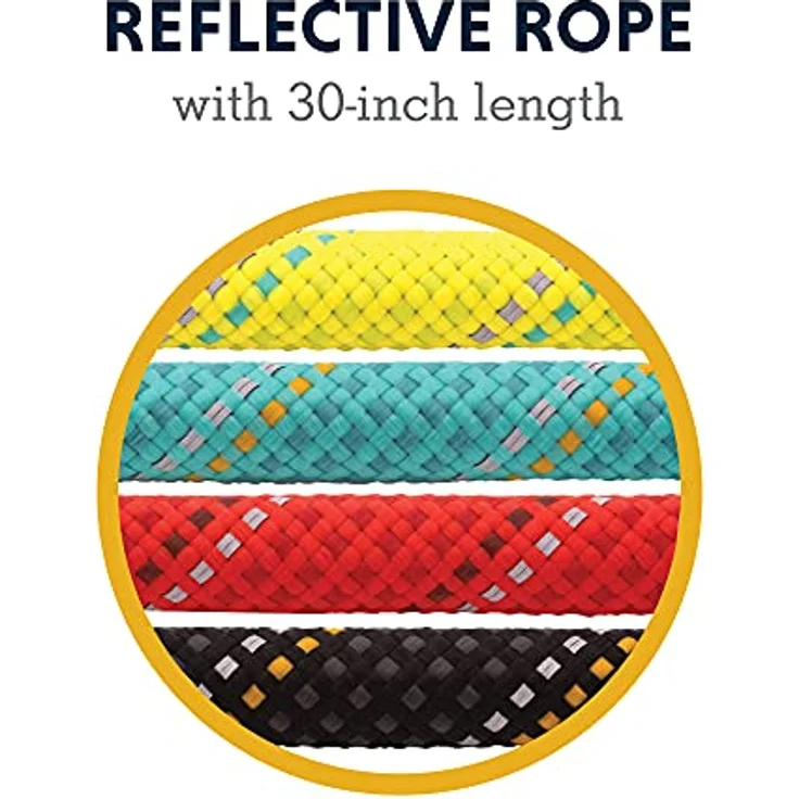 RUFFWEAR Knot-a-Long Leine, Kurze Hundeleine mit Karabinerhaken, Länge: 0,76 m, Red Sumac – Bild 3