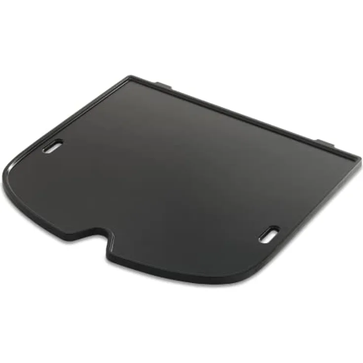 Weber Grillplatte für Traveler, porzellanemaillierte Gusseisenoberfläche für gleichmäßige Wärmeverteilung, ideal für Pfannkuchen, Fajitas und Quesadillas