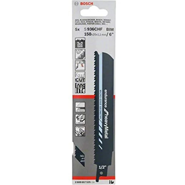 Bosch Professional 2608657525 Säbelsägeblatt 5 Saebelsaegeblaetter S 936 CHF - Preisvergleich – Bild 2