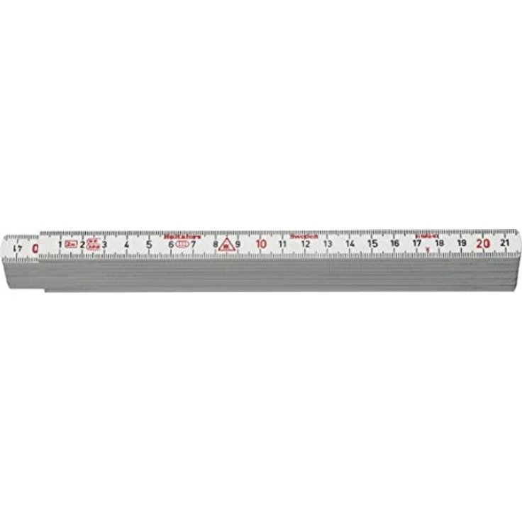 Hultafors Gliedermassstab Kunststoff 2m weiss – Bild 2