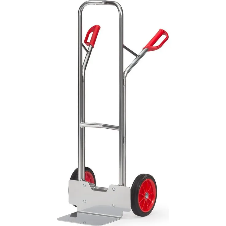FETRA Sackkarre Alu-Stapelkarre A1325V, leichte Aluminium-Karre mit austauschbarer Aluminiumschaufel und Vollgummibereifung