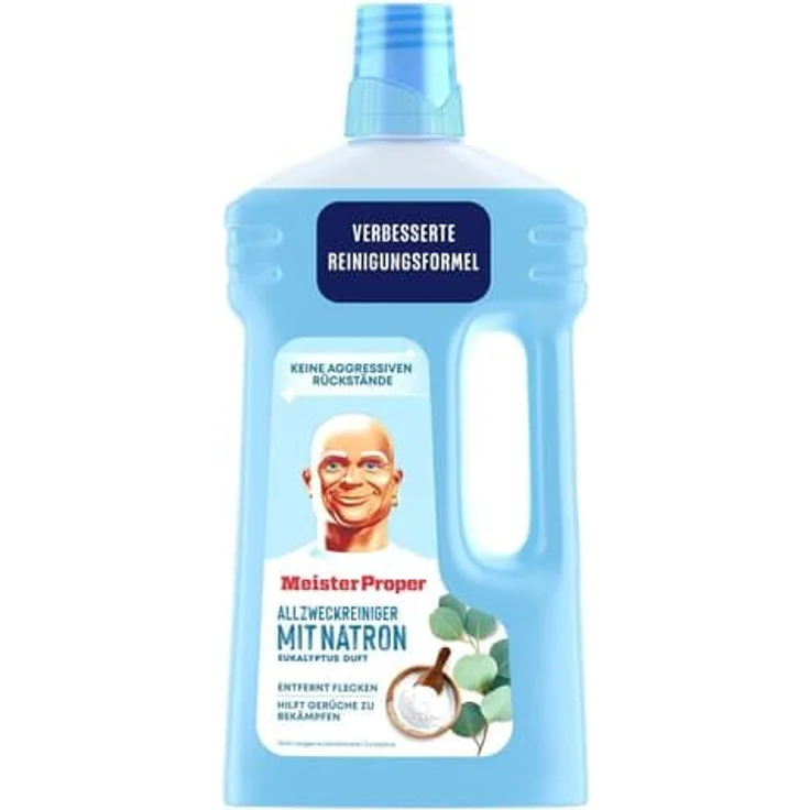 MEISTER PROPER Meister Proper Allzweckreiniger mit Natron, Eukalyptus Duft, 1 Liter, effektive Fleckenentfernung und geruchsneutralisierend – Bild 2