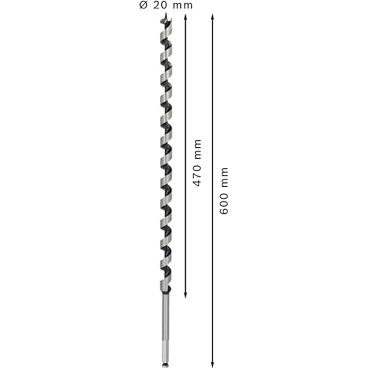 Bosch Professional Holzschlangenbohrer mit 1-4''-Sechskantschaft (Ø 20 mm) 2608585721 – Bild 3