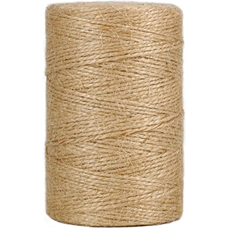 Vivifying 200m Jute-Schnur, Braun, 1mm Durchmesser, ideal für Garten, Basteln und Pflanzenpflege – Bild 1