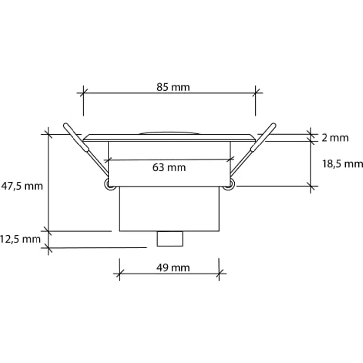 SEBSON® Bewegungsmelder Innen, Unterputz Decken Montage, programmierbar, Infrarot Sensor, Reichweite 3-8m / 360°, Einbau Bewegungssensor LED geeignet, schwenkbar, 3-Draht – Bild 5