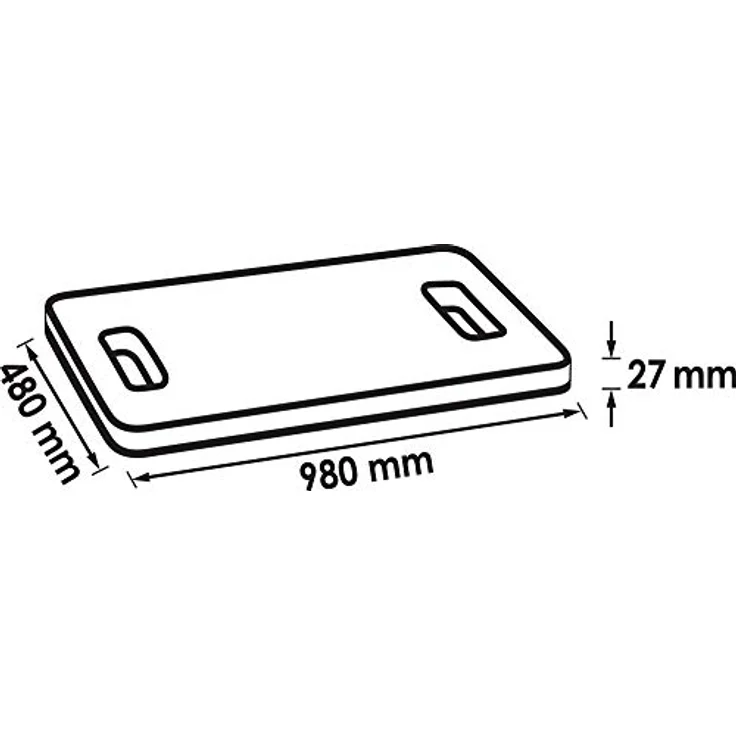 Vigor Knieschutz Mechaniker Matte V2338-XL, XL Liegefläche, gelenkschonend, schwarz/rot – Bild 2