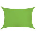 AMANKA 98% UV Schutz: 2x3 Sonnensegel Wasserdicht Rechteckig - Sonnenschutz Balkon - Terrassendach - Sichtschutz Garten Sonnendach Pergola Pool Trampolin Wohnwagen Sonnenschutz Terrasse Camping Grün