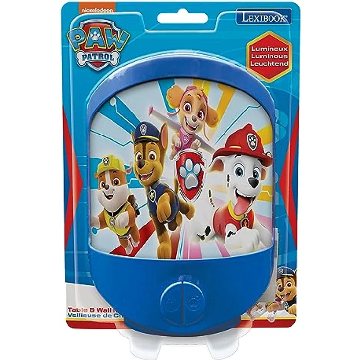Lexibook® Paw Patrol Taschenlampe Wandlicht Tisch-Nachtlicht Lampe mit Timerfunktion, LED, Kunststoff, blau – Bild 3