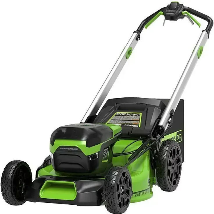 Greenworks GD60LM51SP, 60V Akku-Rasenmäher mit 51 cm Schnittbreite, selbstfahrend, ohne Akku, 3-in-1 Mähoptionen