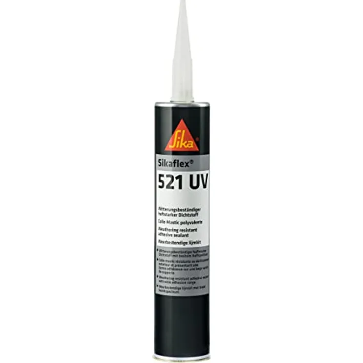 Sika Sikaflex-521 UV, witterungsbeständiger Dichtstoff, 300 ml, schwarz (Alte Version - Neu Sikaflex-522)
