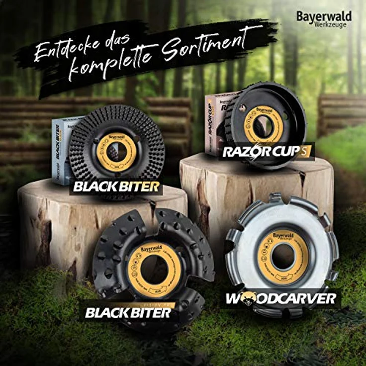 Bayerwald Woodcarver Ø 115 mm - Frässcheibe für Winkelschleifer zur Holzbearbeitung/ideales Werkzeug für Bildhauer & Schnitzer (Woodcarver) – Bild 5