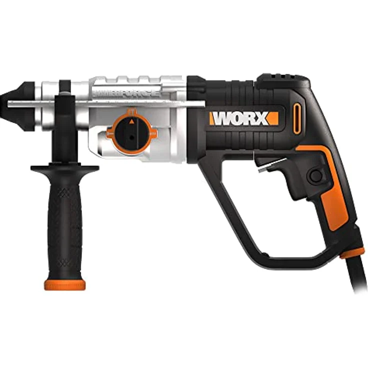 Worx WX339 Bohrhammer Elektrisches Profi Werkzeug mit 800W Bohrer, Hammerbohrer & Meißel in einem Mit SDS-Plus Schnellspannbohrfutter & Links--Rechtslauf PowerShare kompatibel – Bild 2