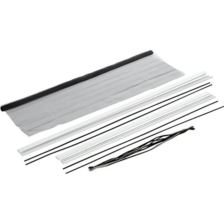 hecht international 100690401-VH Fliegengitter Fenster MASTER SLIM 100x120 cm in Weiß, 100 x 120 cm