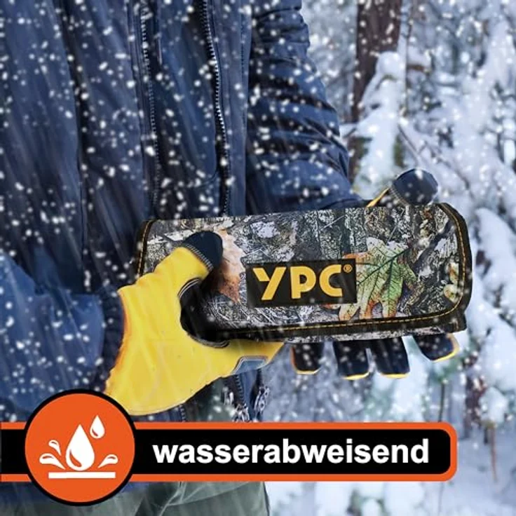 YPC VarioRoll M – Werkzeugrolle 36x25cm, 2 Reißverschlusstaschen, 4 Steckfächer, wasserfestes Oxford 600D Polyester, ideal für Unterwegs – Bild 4