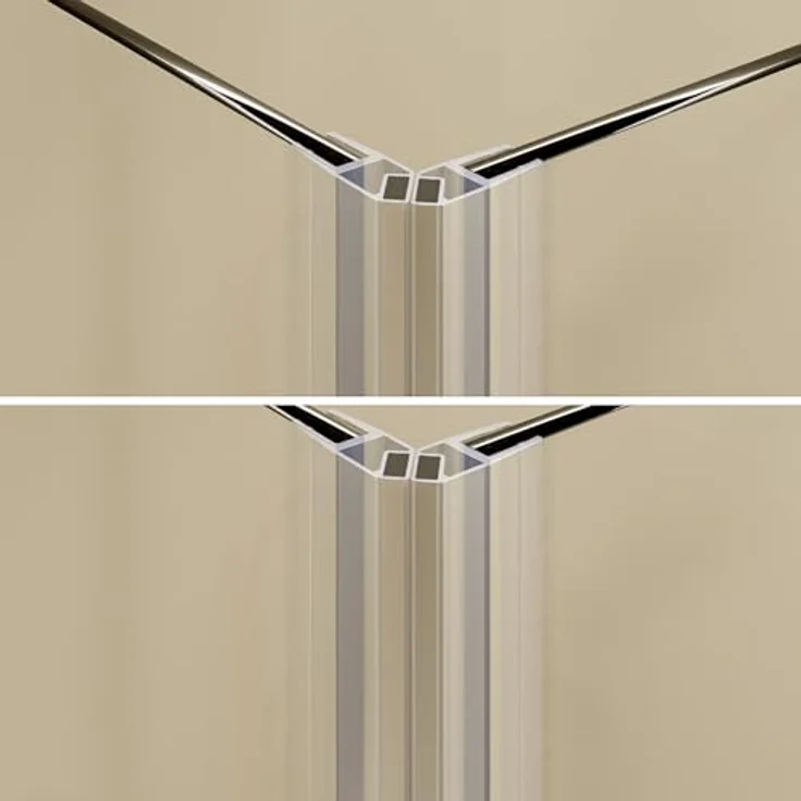i-flair Eck-Duschkabine DK19, 80x80 cm, teilsatiniertes 6 mm Sicherheitsglas, Türöffnungsrichtung nach außen – Bild 7