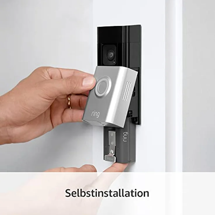 Ring Battery Video Doorbell Plus von Amazon | Kabellose Videotürklingel mit Kamera, 1536p-HD-Video, Kopf-bis-Fuß-Aufnahme, Nachtsicht in Farbe, WLAN, Selbstinstallation – Bild 4