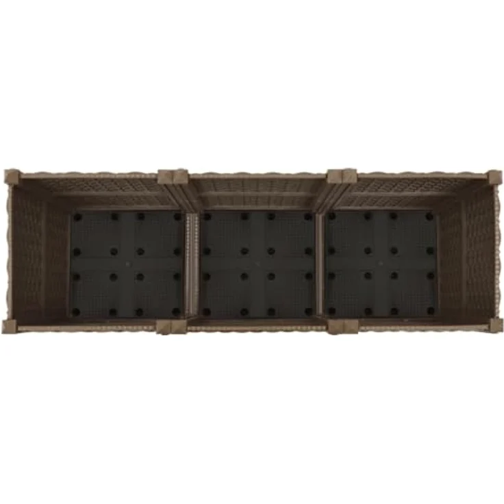 vidaXL Hochbeet 120x40x38 cm Polypropylen braun – Bild 6
