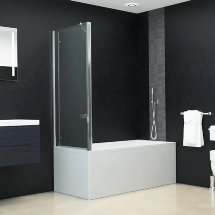 vidaXL Doppelte Faltbare Duschkabine ESG 120 x 68 x 130 cm – Bild 5