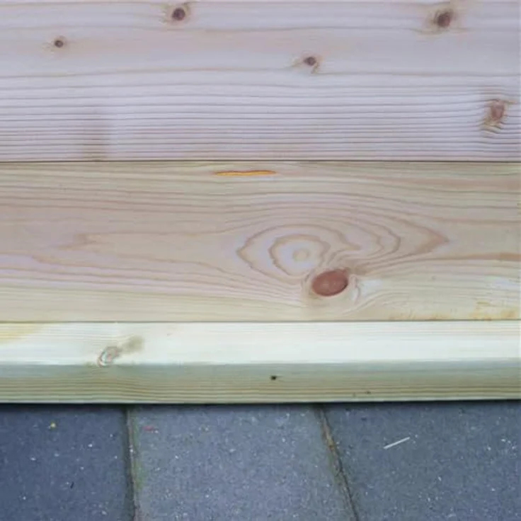 PGH Gartenhaus 28 mm Holzfußboden Universal imprägniert 3 m², BxT: 29x300 cm, Nordische Fichte, Montagematerial enthalten – Bild 4