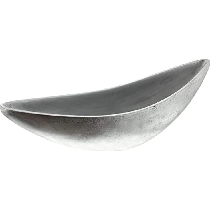 Dekoleidenschaft große Pflanzschale Silber 60 cm lang, Pflanzgefäß im Antik Look Blumenschale – Bild 2