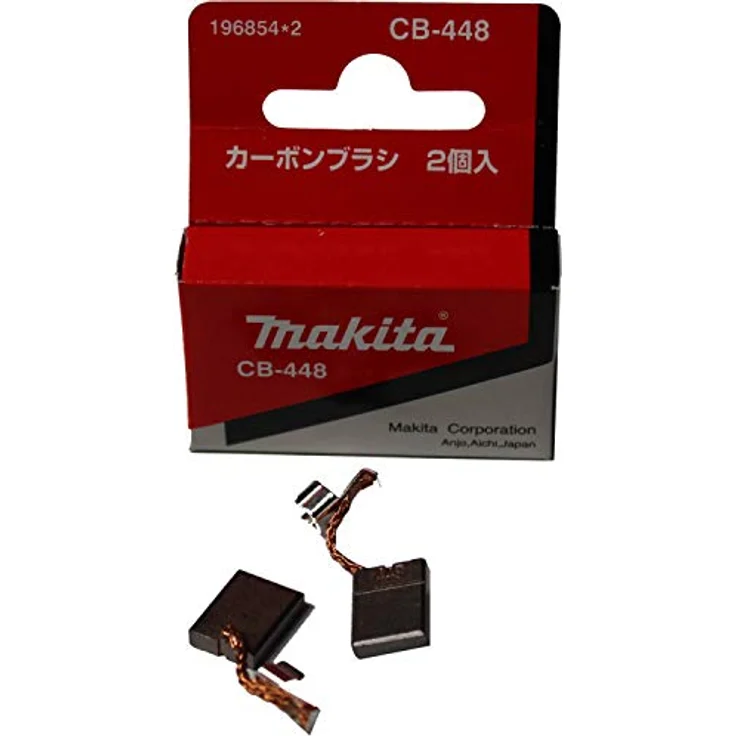 Makita Kohlebürsten CB458/CB440 Nr.196854-2, 13,3 x 9,9 x 3 mm, hohe Qualität für Schleifmaschinen