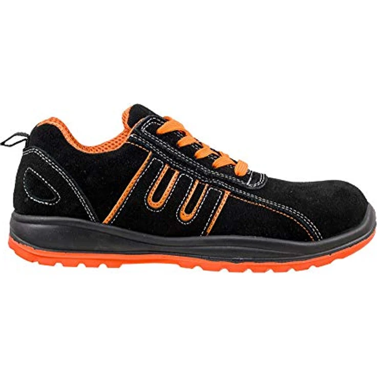 URGENT Arbeitsschuhe Schutzschuhe 216 S1 Halbschuhe mit Stahlkappe, Wildleder, Gr. 45, antistatisch, energieabsorbierend – Bild 2