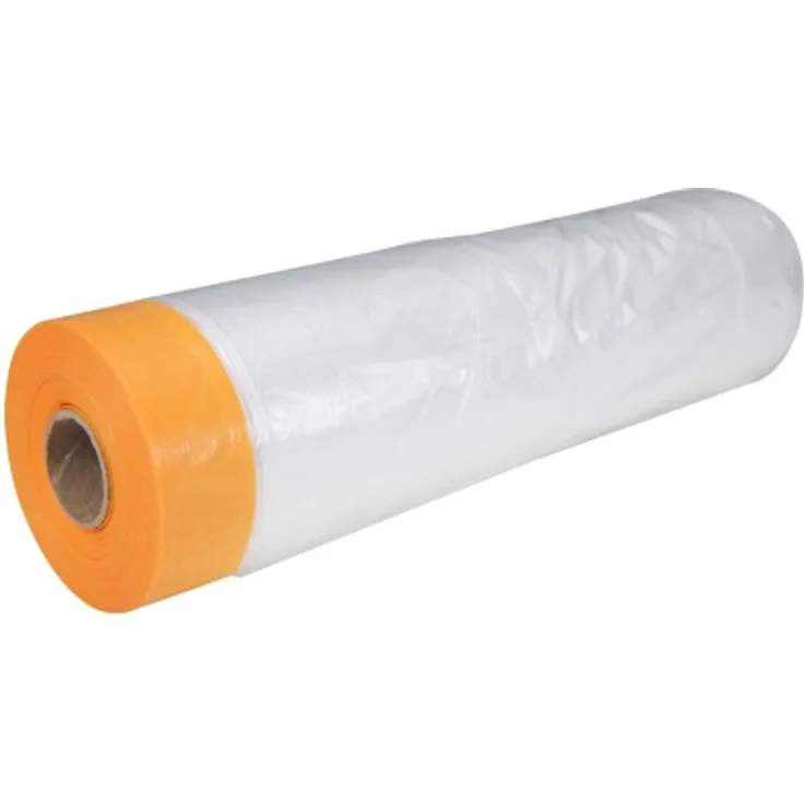 Scorprotect ® Goldband Klebeband / Washitape mit Abdeckfolie 7 my Rolle 1400 mm x 25 m