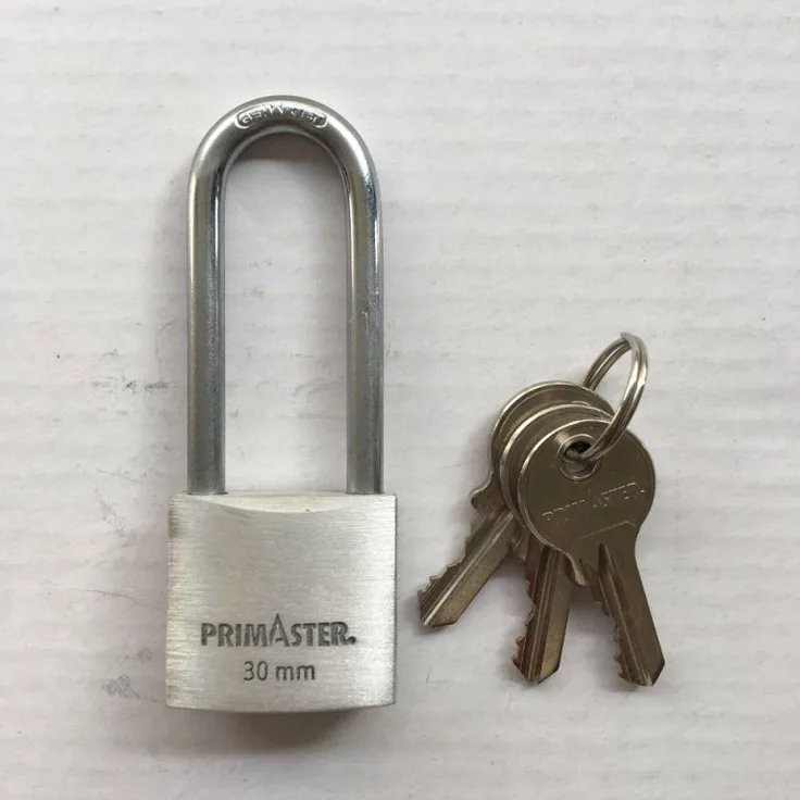 TrendLine Vorhängeschloss silber mit hohem Bügel 30.0 mm - 1 Stück