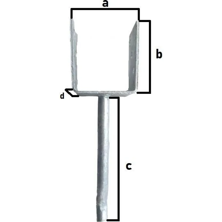 TrendLine Pfostenanker 8,1 x 10,0 x 20,0 x 6,0 cm