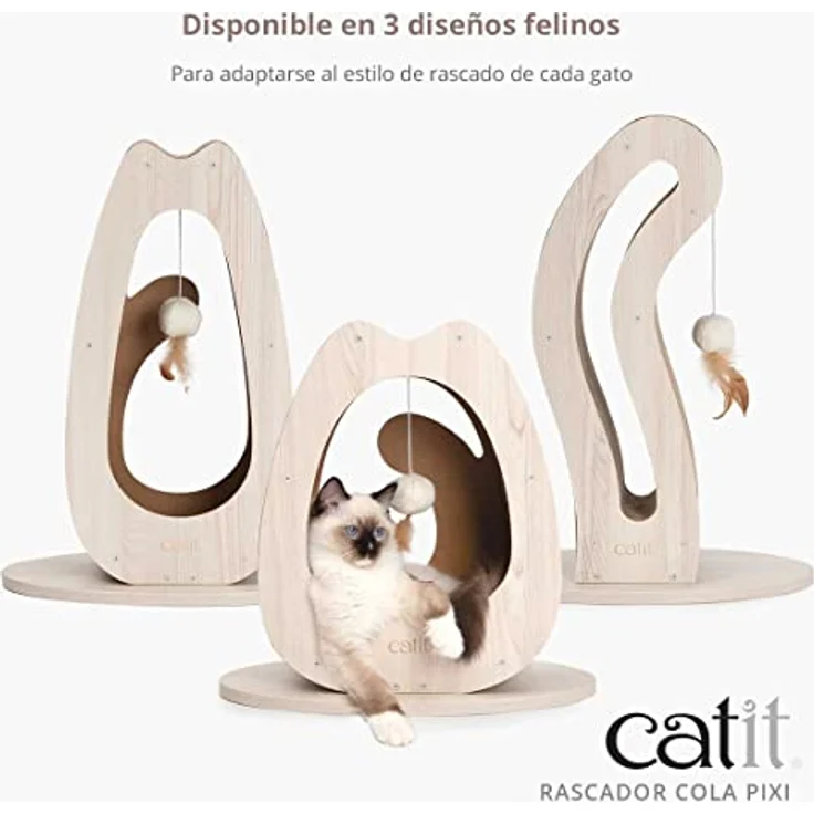 Catit 42516 Pixi Caton Ersatzteil, Schwanz, Standard, Kratzbaum für Katzen, Design mit Katzenformen – Bild 4