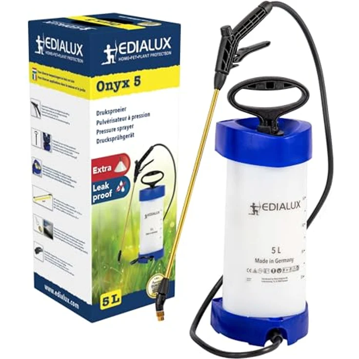 Generic Bewässerungssystem Drucksprüher Onyx, 5L mit Sprühkappe, Höhe 53 cm, Breite 20 cm – Bild 1
