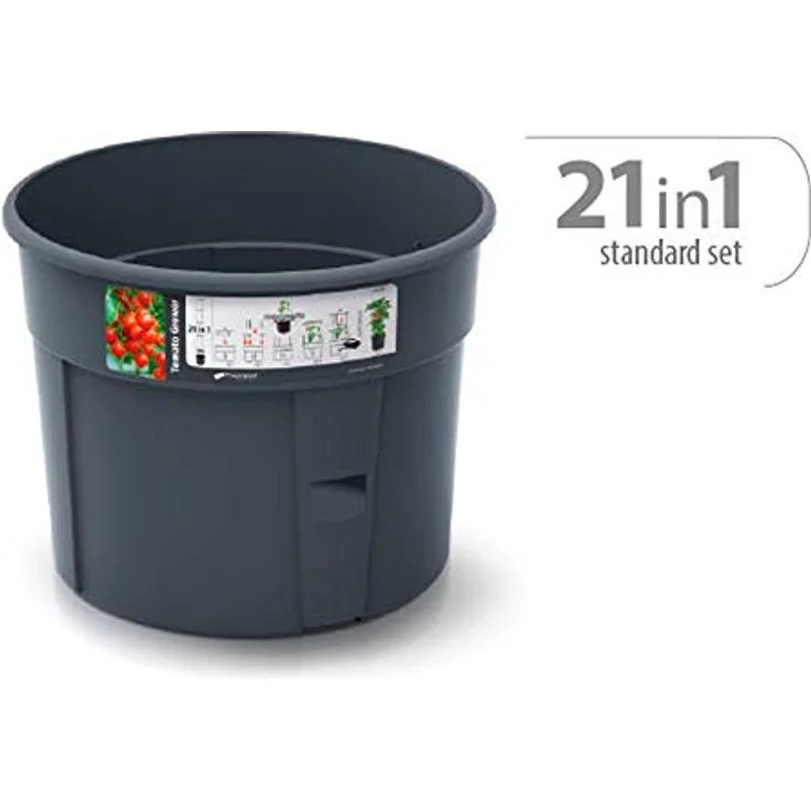 Macetero de tomates Prosperplast Tomate Grower de plastico en color antracita 29,5 (largo) x 29,5 (ancho) x 23,6-115,2 (alto) cm – Bild 4
