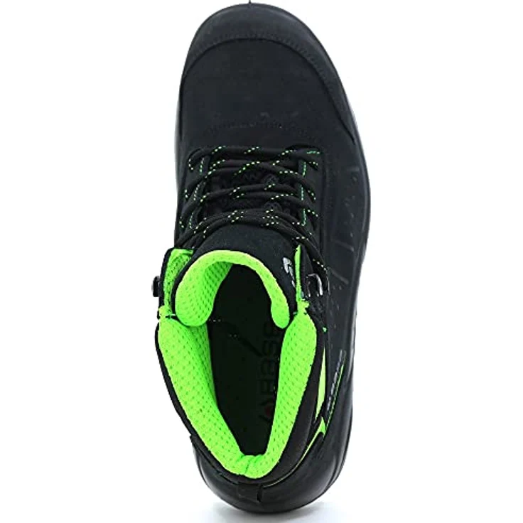 BASE B0177 Chester Top S3 Sicherheitsstiefel, nach EN ISO 20345:2012, Schwarz, Größe 42, Stahlkappe, atmungsaktives Nabutek Leder, profiliert mit AirTech Sohle – Bild 7