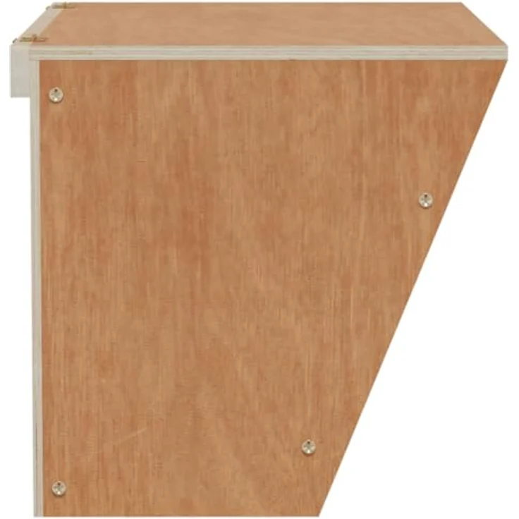 vidaXL Heuraufe für Kaninchen, Sicherer Heuspender aus Massivholz Tanne für Kaninchenkäfig Wand – Bild 4