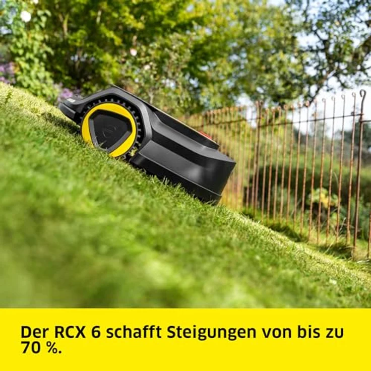 Kärcher Mähroboter RCX 6, GPS-gesteuertes Modell für bis zu 3000 m² Fläche, mit App-Steuerung und intelligenten Hinderniserkennung – Bild 3