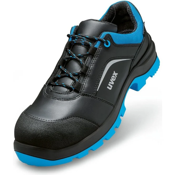 Uvex Sicherheitsschuh, S3-Halbschuh aus Glattleder, schwarz – Bild 1