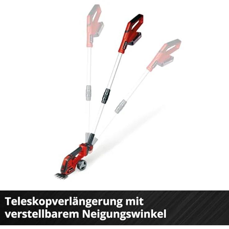 Einhell GE-CG 18/100 Li T, Akku Gras- und Strauchschere 18 V Li-Ion mit 2,5 Ah Akku und Teleskopverlängerung – Bild 8