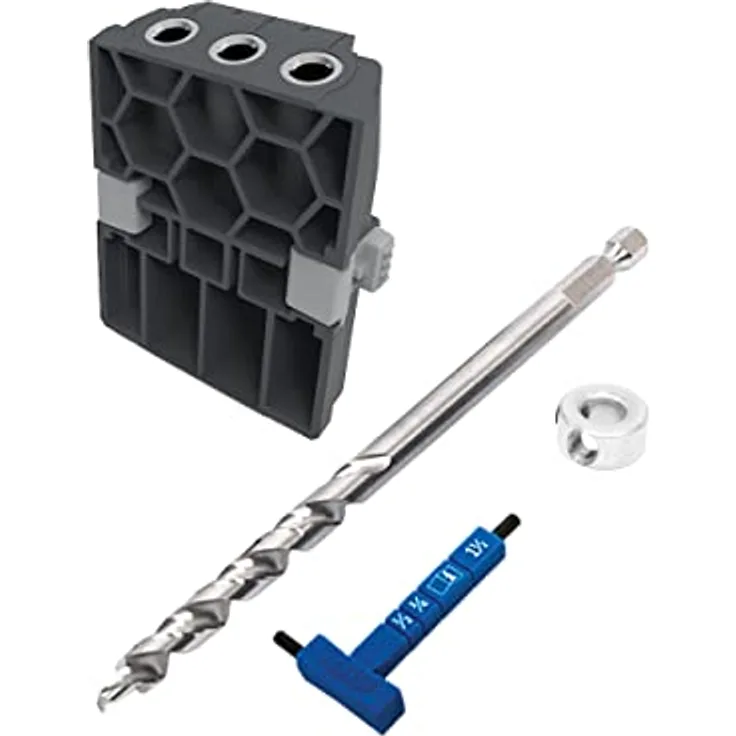 Kreg 520 Micro Bohrschablonen Set, inkl. Stufenbohrer für kompakte Taschenlöcher, kompatibel mit Kreg Jig 520