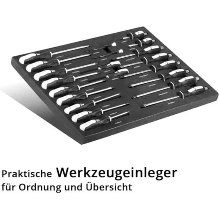 STAHLWERK 21-teiliges Schraubendreher-Set mit Schaumstoffeinlage, PH und SL, ergonomische Griffe, hochwertige Verarbeitung – Bild 4