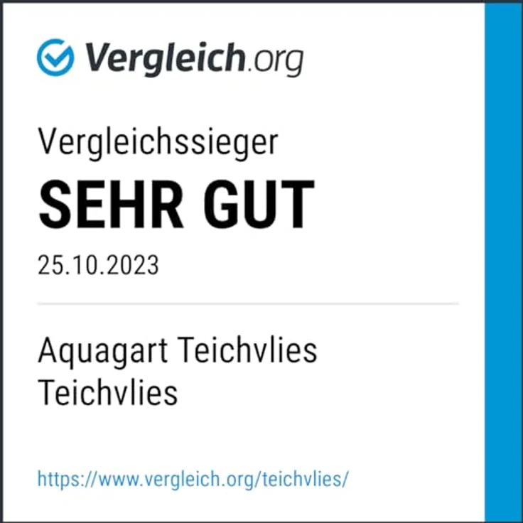 16m² Teichvlies 1000g Teich Schutzvlies für Teichfolie – Bild 10