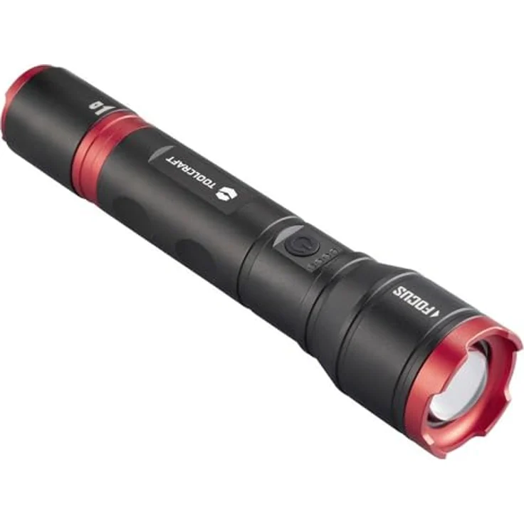 Toolcraft Handlampe verstellbar, Einstellbare Punktgröße, mit Stroboskopmodus, mit USB-Schnittstelle Li-Ionen Akkus, Max. 1200 lm, in Schwarz – Bild 3