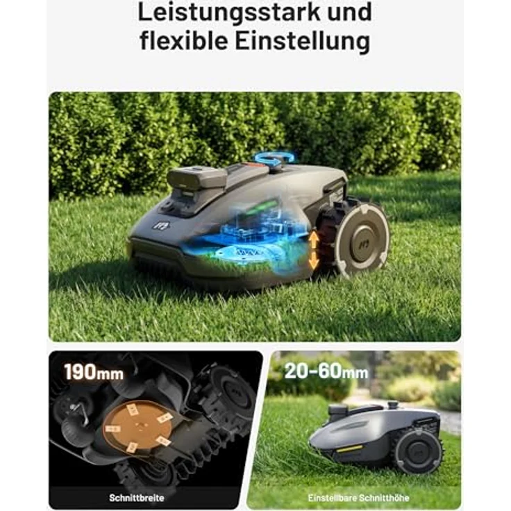 Mammotion YUKA Mini 2 500, Mähroboter ohne Begrenzungsdraht für Rasenflächen bis 500 m² – Bild 11